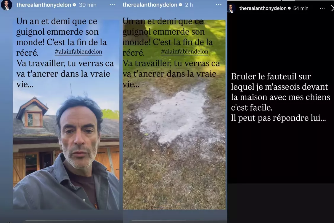 « Il a foutu le feu sous les arbres » : Anthony Delon s’en prend à son frère Alain-Fabien, « l’esprit dérangé »